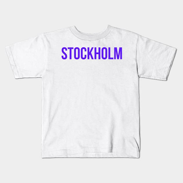 STOCKHOLM Kids T-Shirt by mivpiv